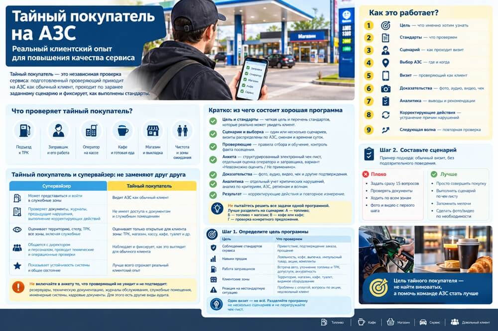 Тайный покупатель на АЗС