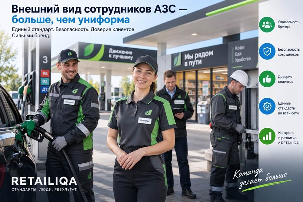 Униформа, спецодежда и внешний вид сотрудников АЗС